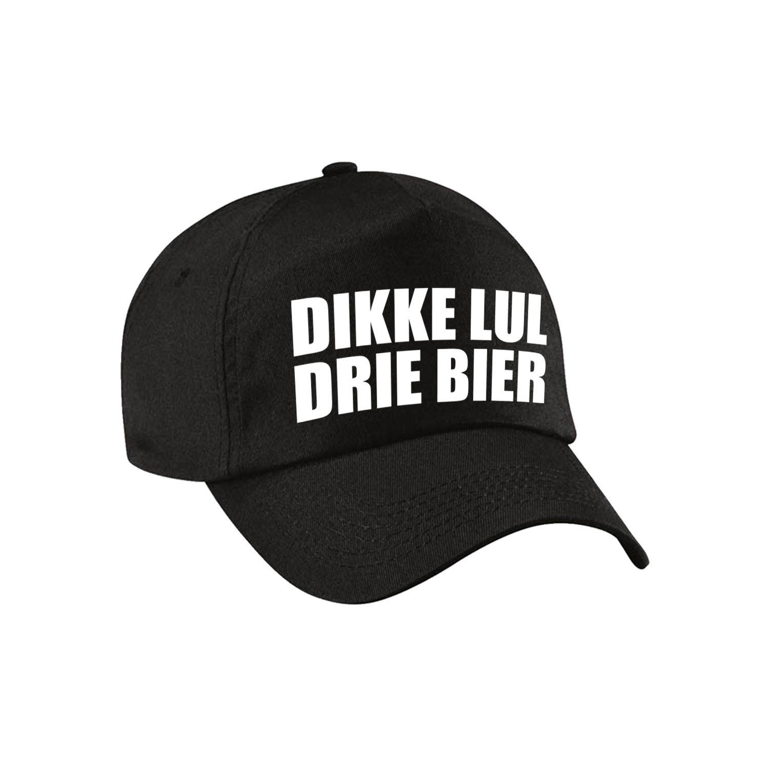 Carnaval fun pet / cap dikke lul drie bier zwart voor dames en heren -  Verkleedhoofddeksels | Blokker