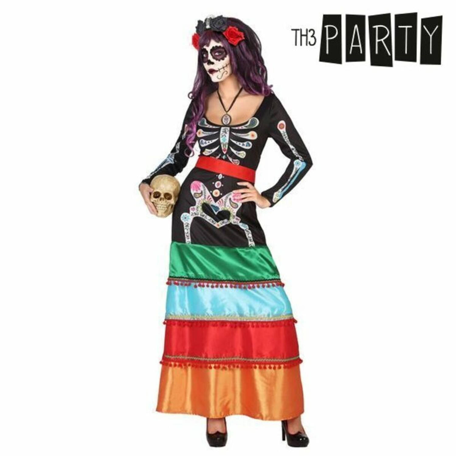 Kostuums voor Volwassenen Th3 Party Multicolour Skelet