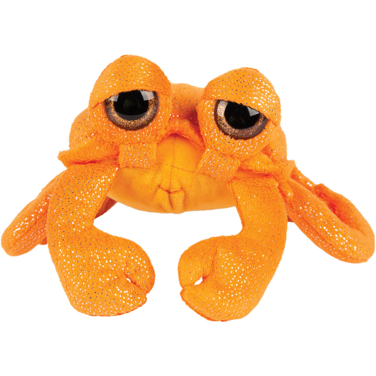 Suki Gifts pluche krab knuffeldier - cute eyes - oranje - 23 cm - Knuffel zeedieren