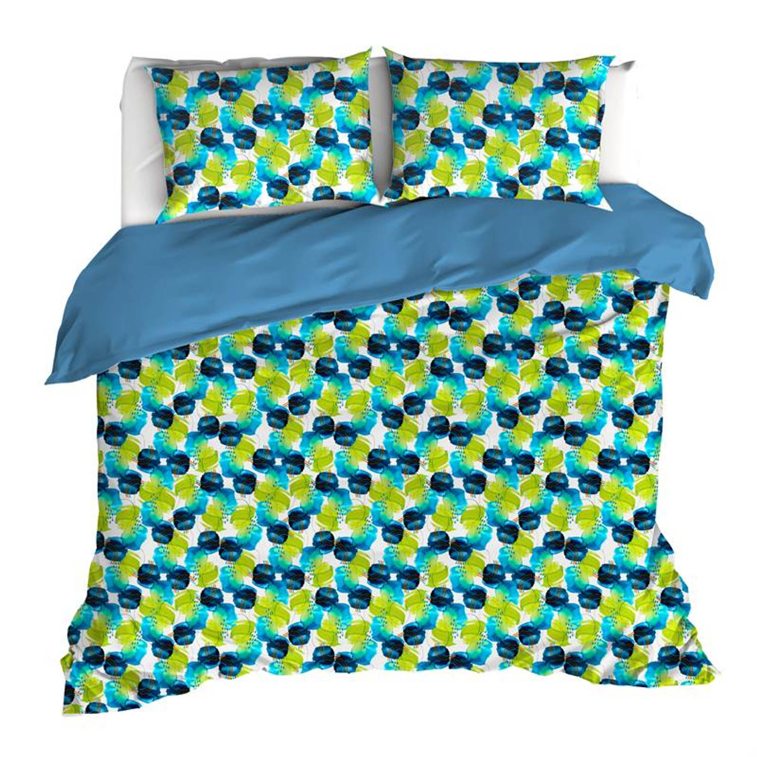 De Witte Lietaer Whimsy Dekbedovertrek - Tweepersoons - 200x200/220 cm - Blue Blizzard