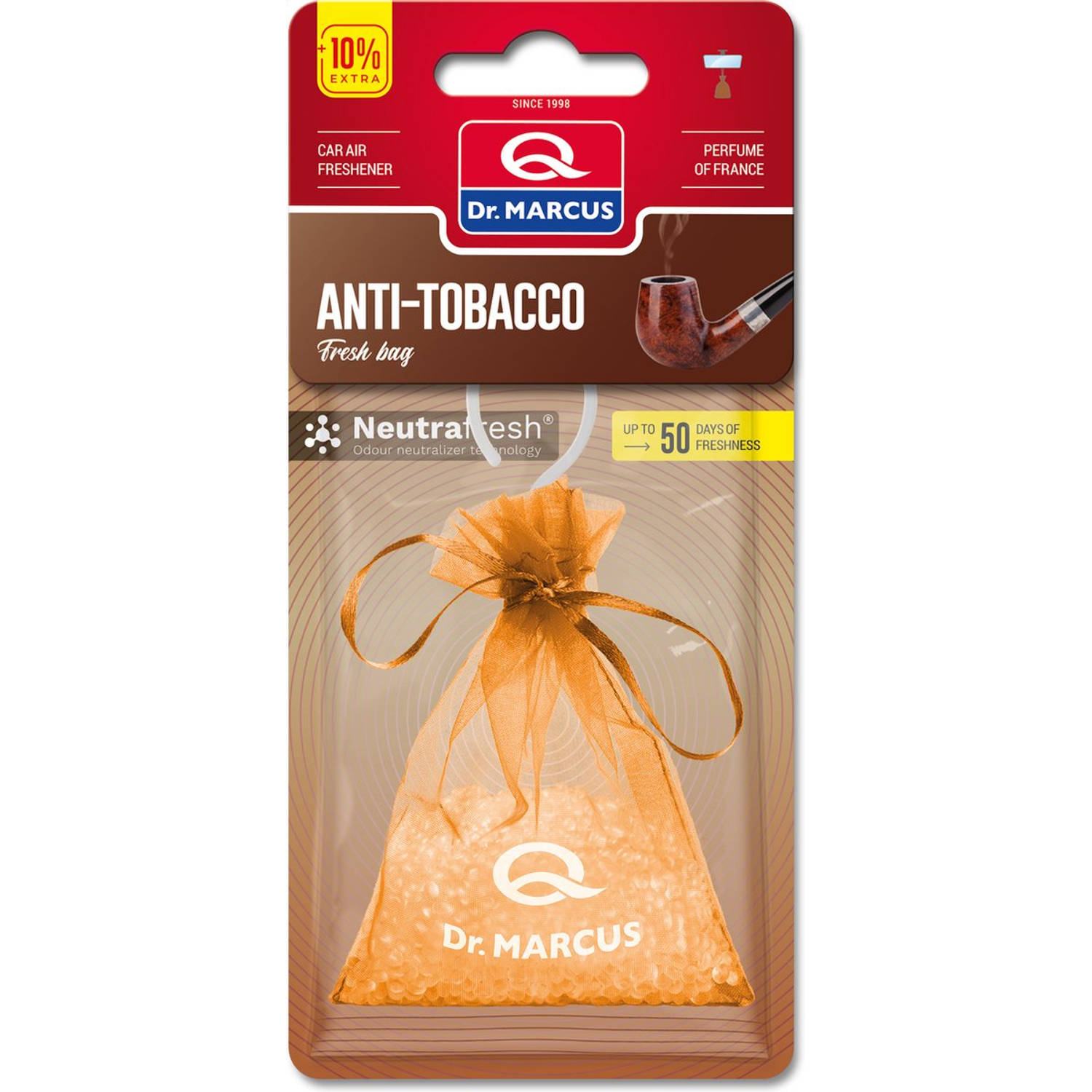 Dr. Marcus Anti-Tobacco Fresh bag luchtverfrisser met neutrafresh technologie 20 Gram