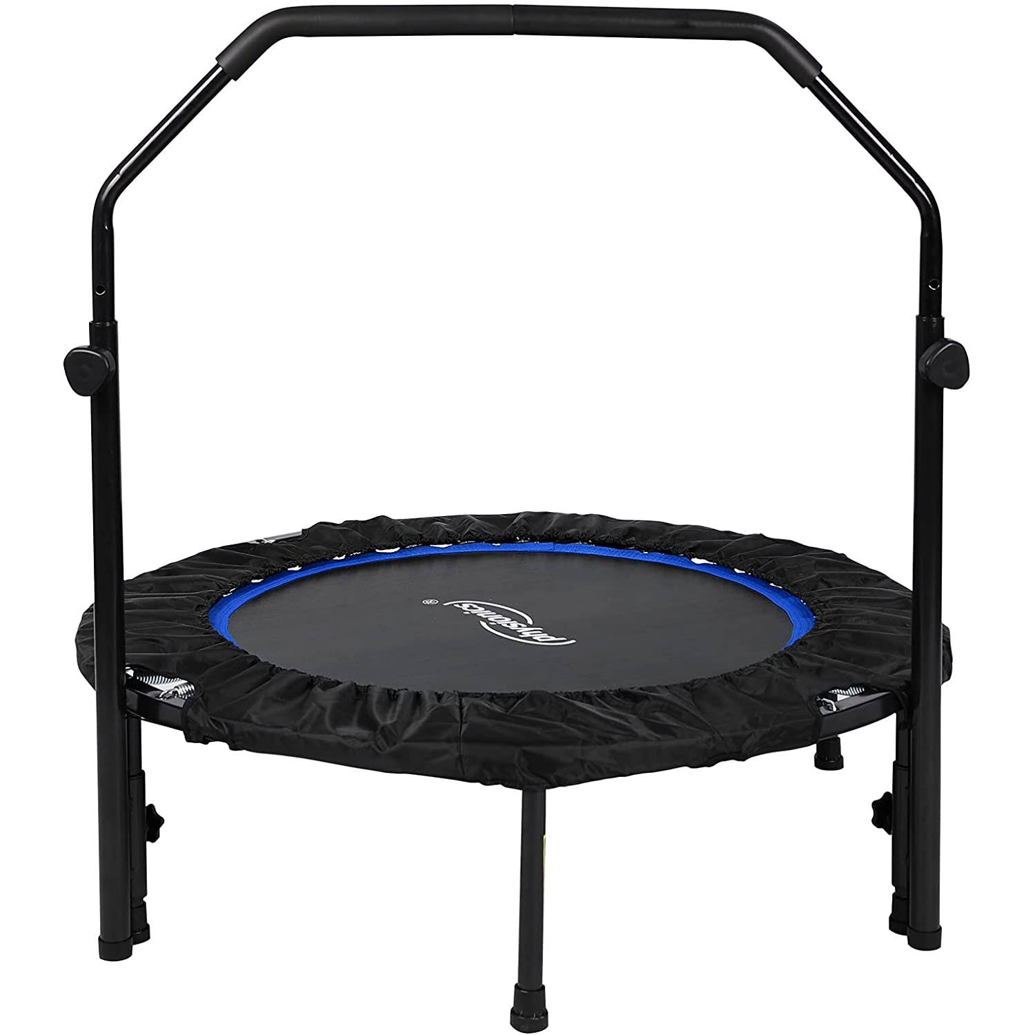 Physionics- Fitness trampoline diameter 101 cm, in hoogte verstelbare handgreep, tot 150 kg, inklapb