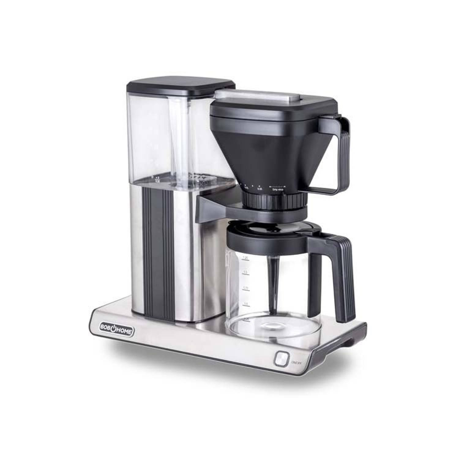 BOB Home Koffiezetapparaat Zwart/Zilver - Filterkoffie