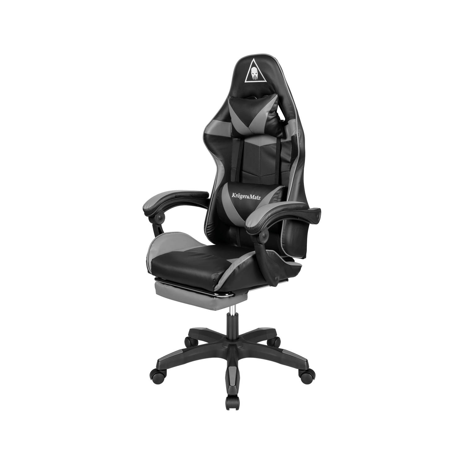 Krüger&Matz KM0790GREY - Warrior GX-150 gaming stoel, grijs-zwart