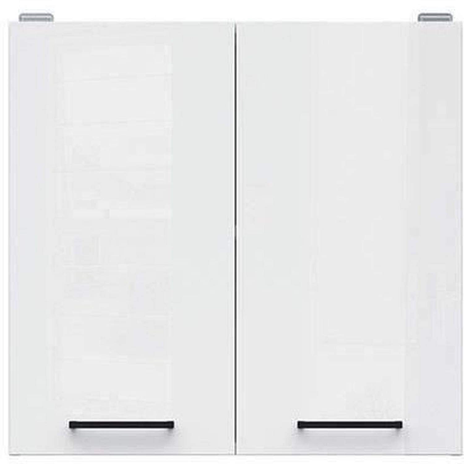 Junona keukenkast hoog 60 x 57.3 x 30 cm 2 deuren glanzend wit