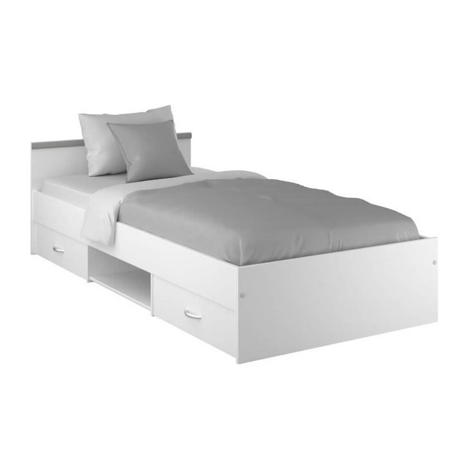Complete compleet bord 3 -kamer Zodiac - Bed + Bedide + Office - Mat White Decor - Parisot