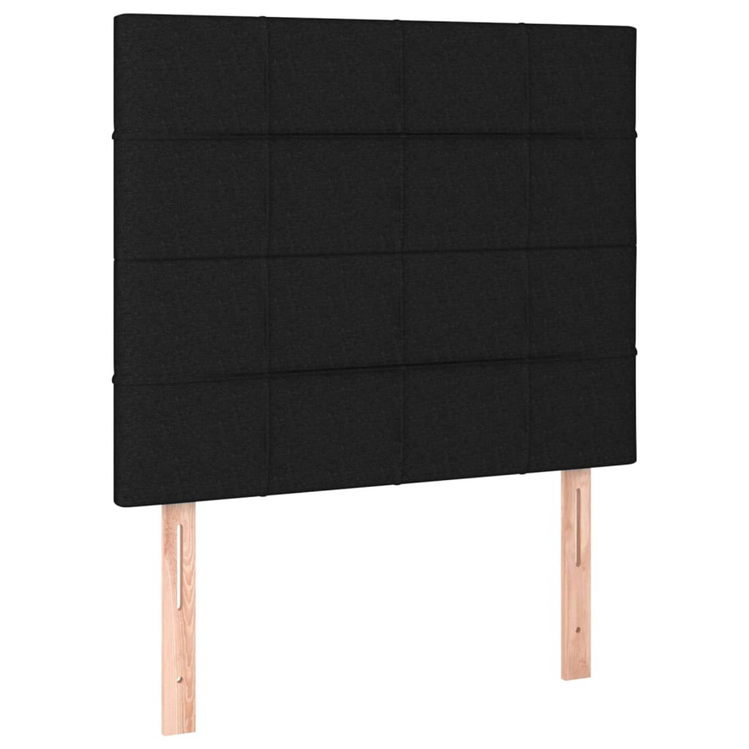 The Living Store Hoofdbord - 80 x 5 cm - zwart