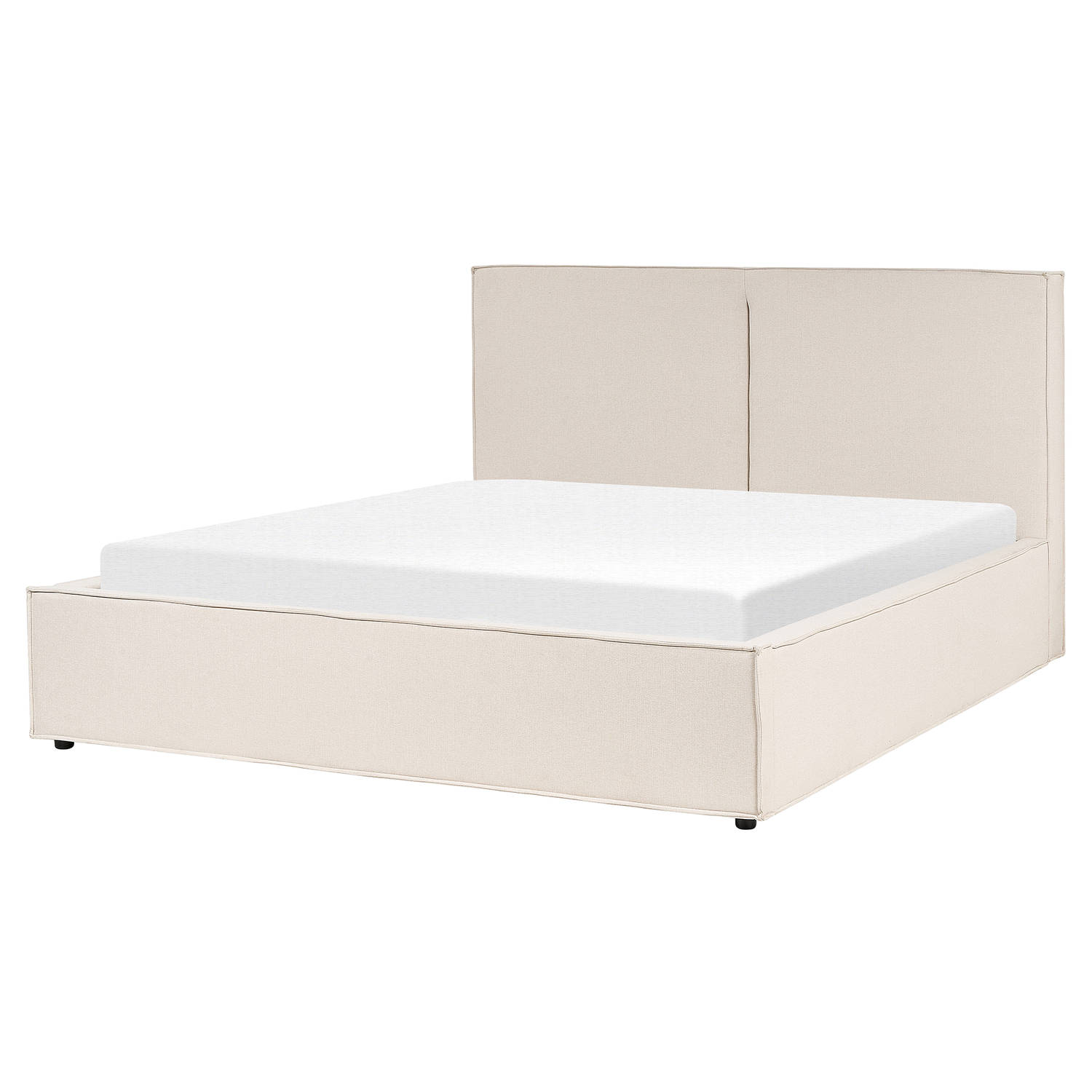 MOISSAC - Bed - Beige - 160 x 200 cm - Polyester