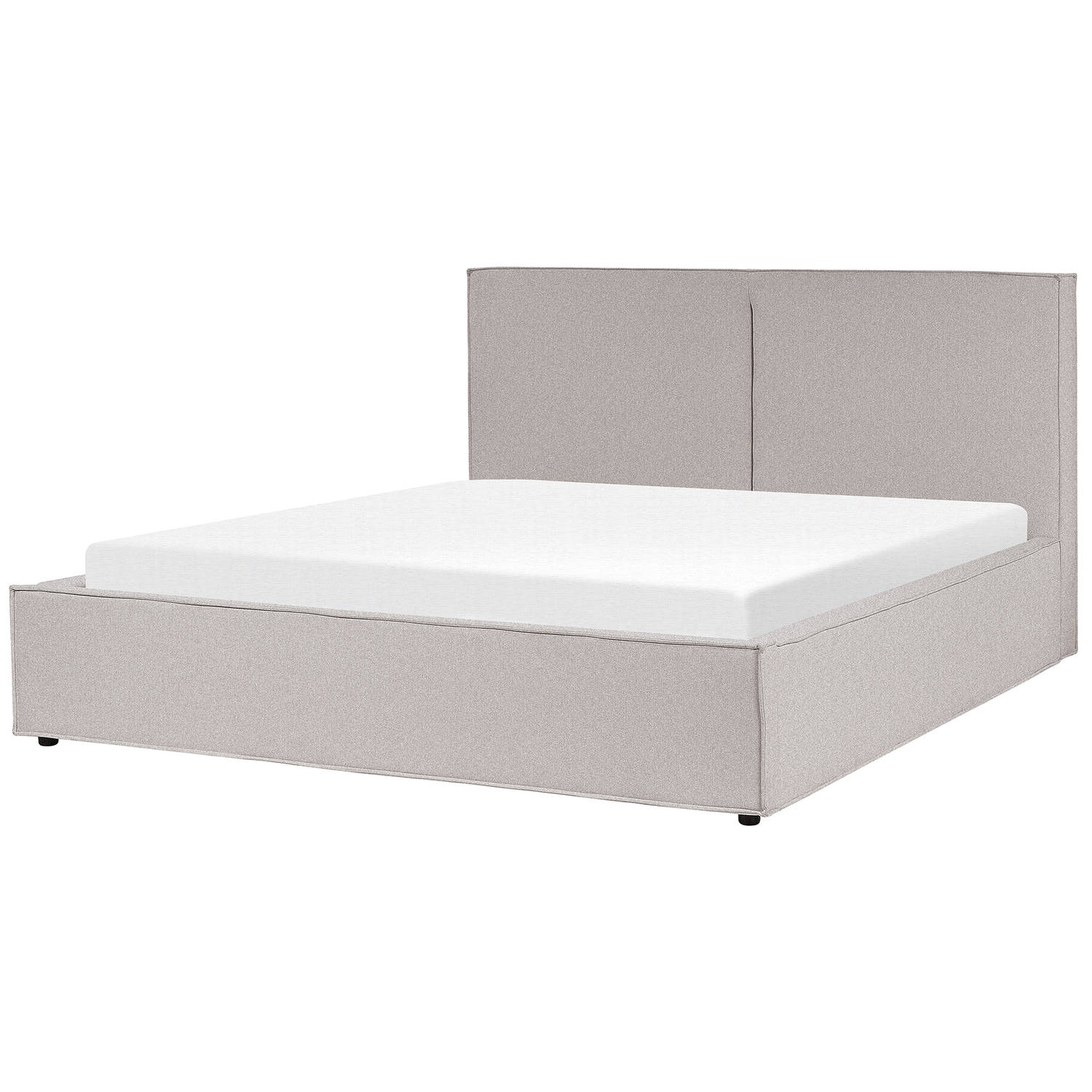 MOISSAC - Bed - Lichtgrijs - 180 x 200 cm - Polyester
