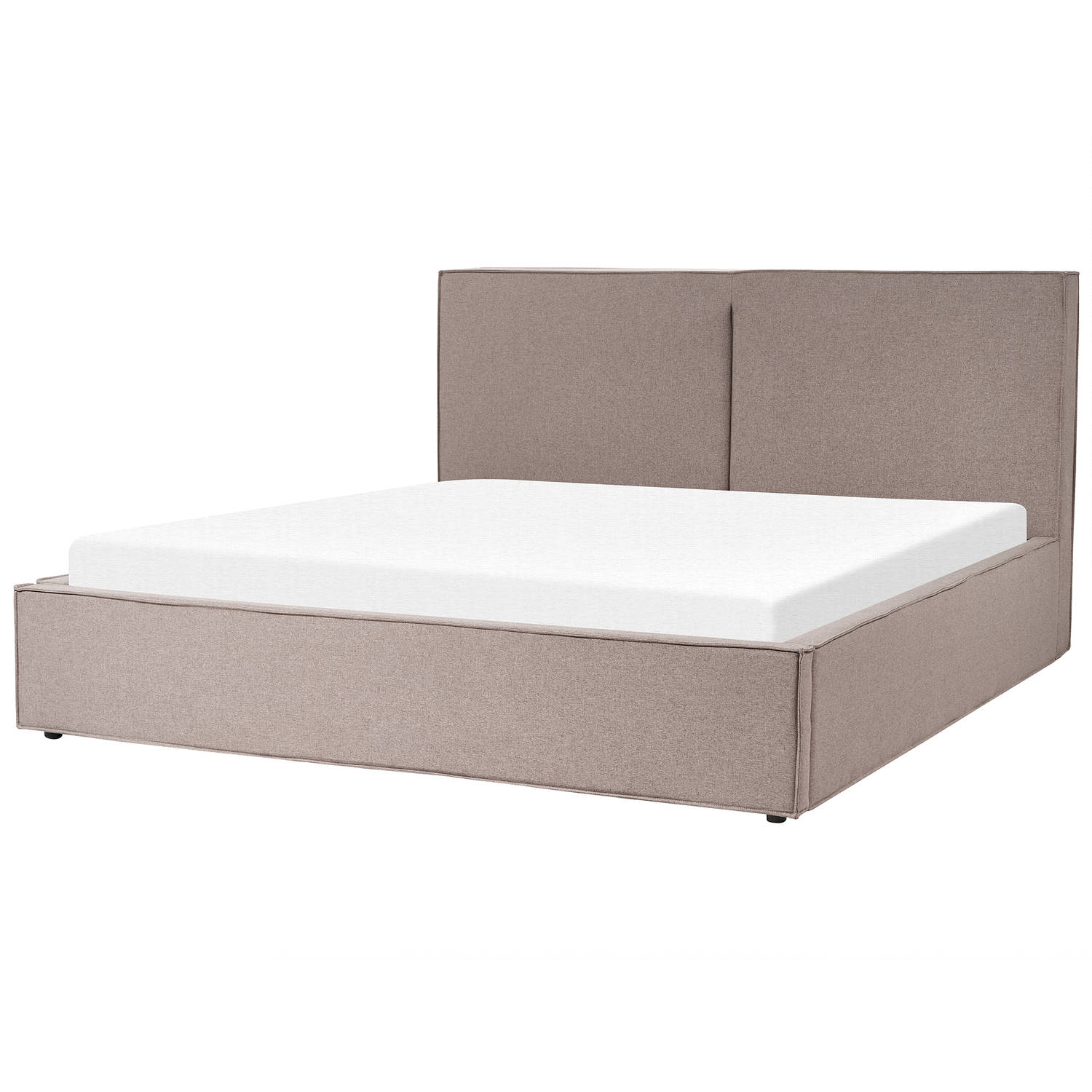 MOISSAC - Bed - Taupe - 180 x 200 cm - Polyester
