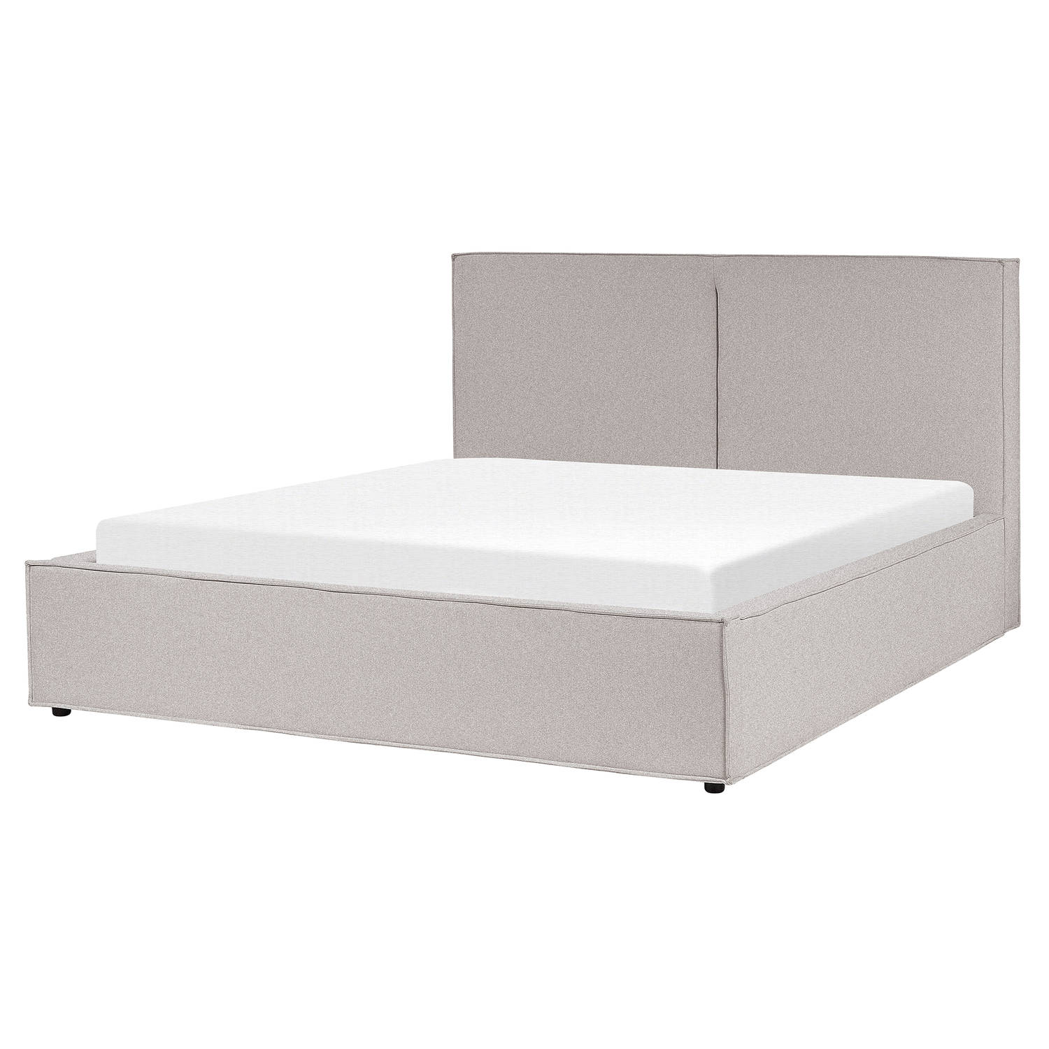 MOISSAC - Bed - Lichtgrijs - 160 x 200 cm - Polyester