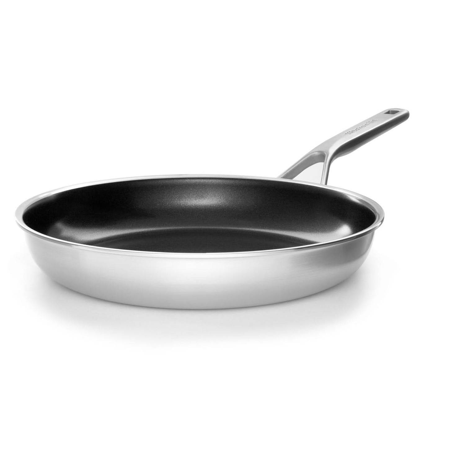 KitchenAid Koekenpan Multi-Ply Stainless Steel Ceramic ø 28 cm Keramische anti-aanbaklaag