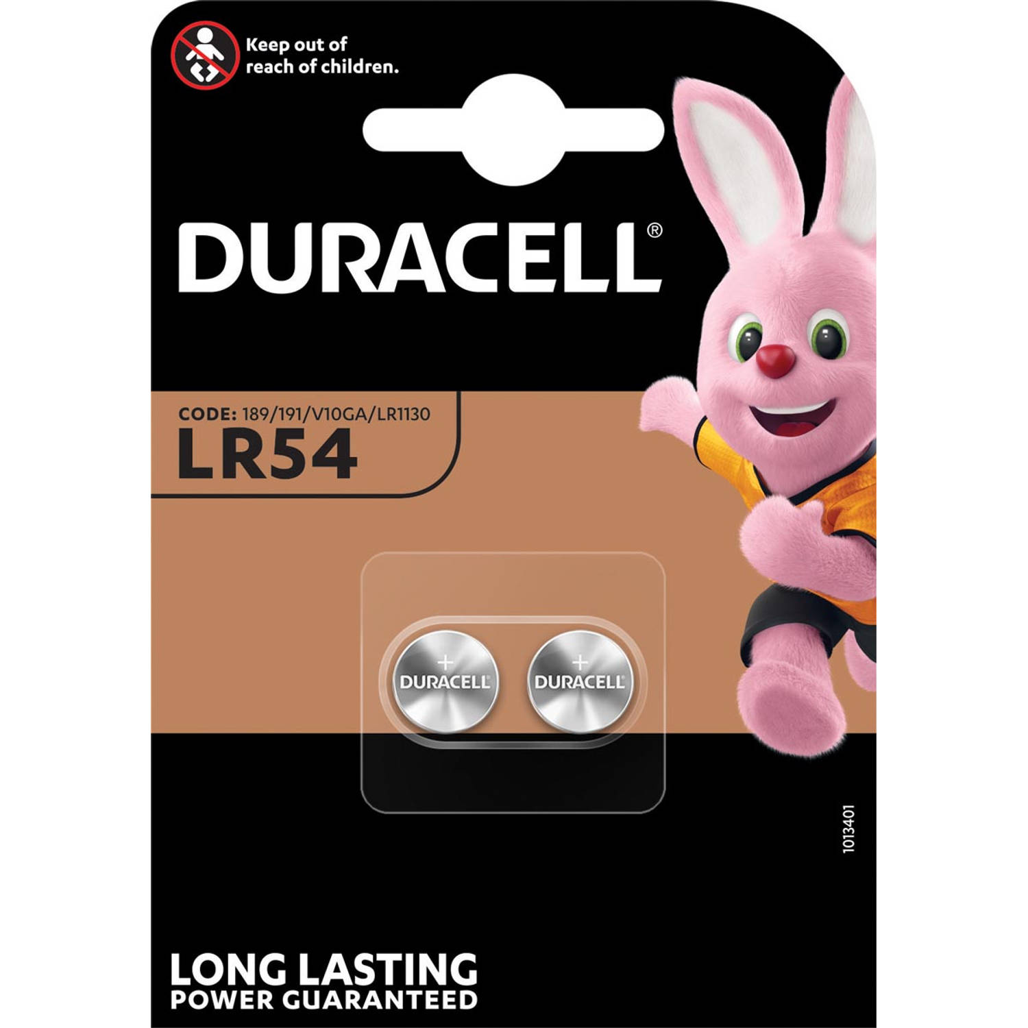 Duracell knoopcel Electronics LR54, blister van 2 stuks 10 stuks