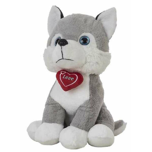 Knuffel Husky Hart 48 cm