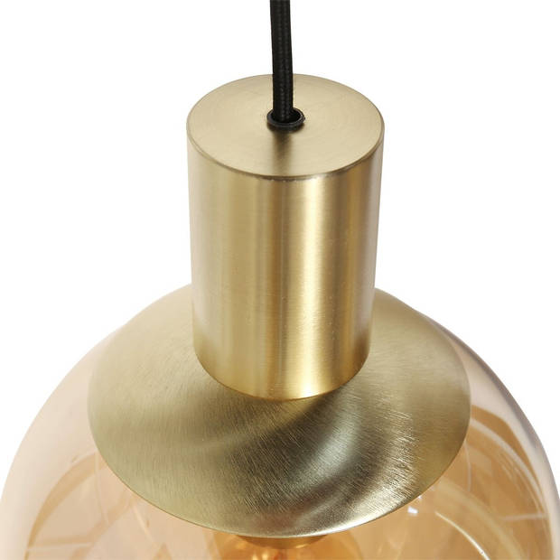Steinhauer Hanglamp bollique L 140 cm B 25 cm 9 lichts 3799 messing