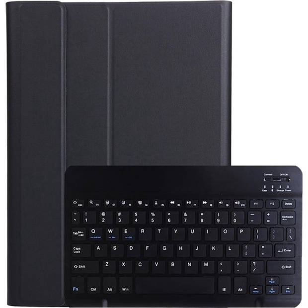 Basey Samsung Galaxy Tab A7 Lite Toetsenbord Hoes Book Case - Samsung Galaxy Tab A7 Lite Keyboard Cover Hoesje - Zwart