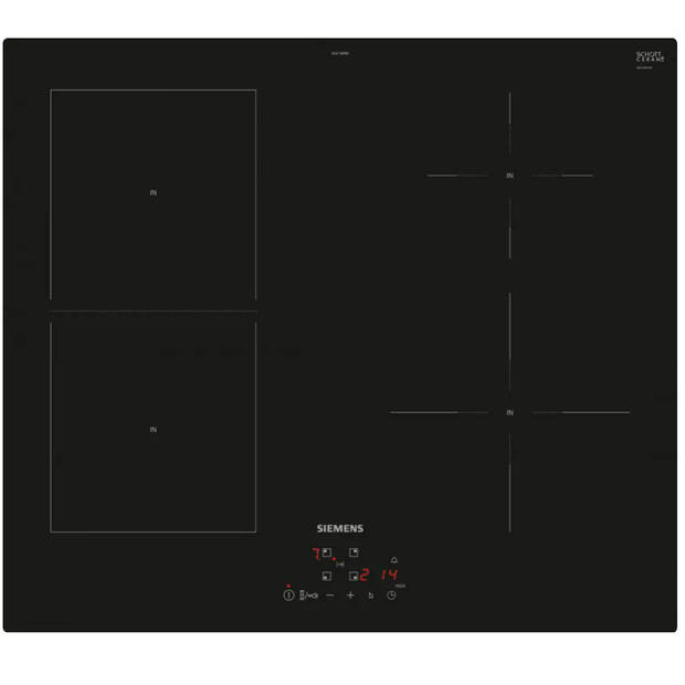 Siemens EE611BPB5E IQ500 inbouw inductiekookplaat - 4 lichten - 60 cm