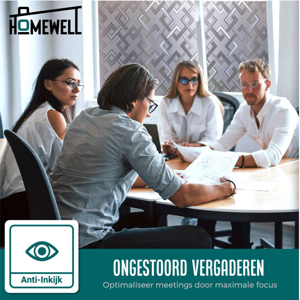 Homewell Raamfolie HR++ 45x300cm - Zonwerend & Isolerend - Statisch - Vlecht