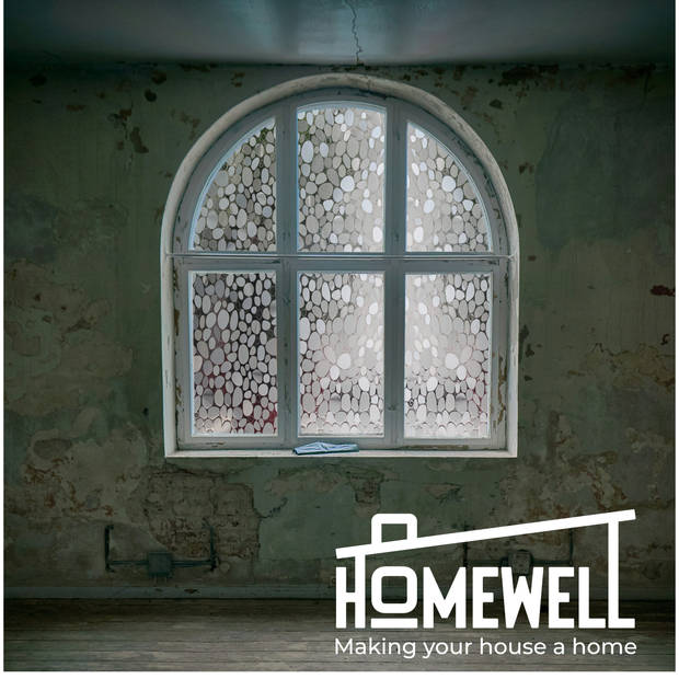 Homewell Raamfolie HR++ 60x200cm - Isolerend & Zonwerend - Anti inkijk - Statisch - Kiezel