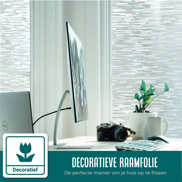 Homewell Raamfolie HR++ 60x200cm - Isolerend & Zonwerend - Anti inkijk - Statisch - Stof