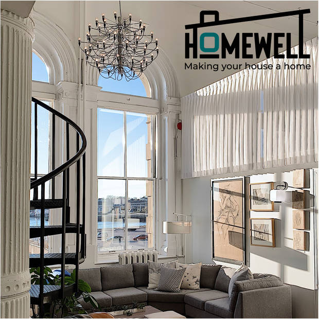 Homewell Raamfolie HR++ 60x200cm - 99% UV protectie - Statisch Zelfklevend - Isolerend - Transparant