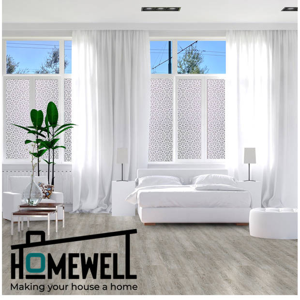 Homewell Raamfolie HR++ 70x300cm - Isolerend & Zonwerend - Anti inkijk - Statisch - Kant