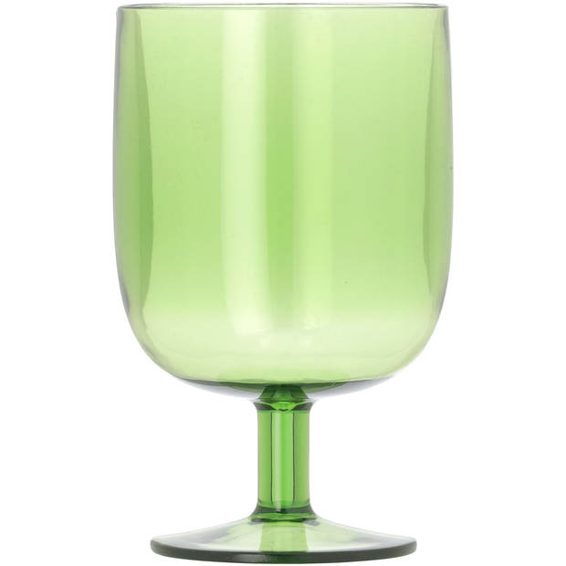 Blokker DF wijnglas kunststof groen 30cl