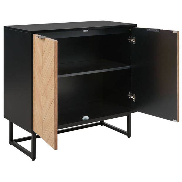 Beliani ALASKA - Sideboard-Zwart-MDF