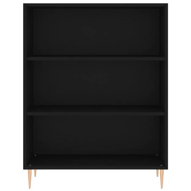 vidaXL Boekenkast 69,5x32,5x90 cm bewerkt hout zwart