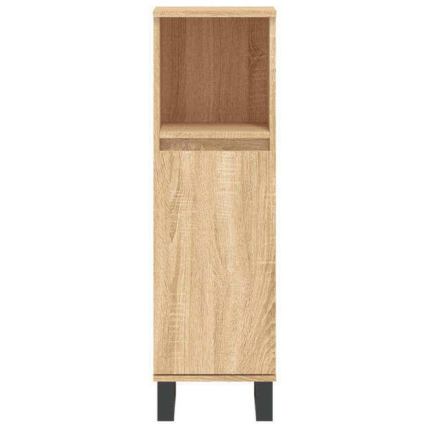 The Living Store Badkamermeubelset - Sonoma Eiken - 190 cm hoog - 100 cm laag - 80 x 33 x 60 cm - Duurzaam materiaal