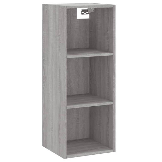 vidaXL Hoge kast 34,5x32,5x180 cm bewerkt hout grijs sonoma eiken