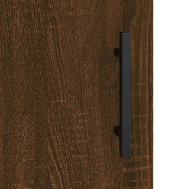 vidaXL Dressoir 90x34x80 cm bewerkt hout bruin eikenkleur