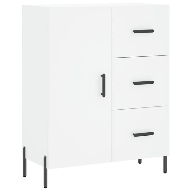 The Living Store Dressoir - Classic - Meubelen - 69.5 x 34 x 90 cm - Wit