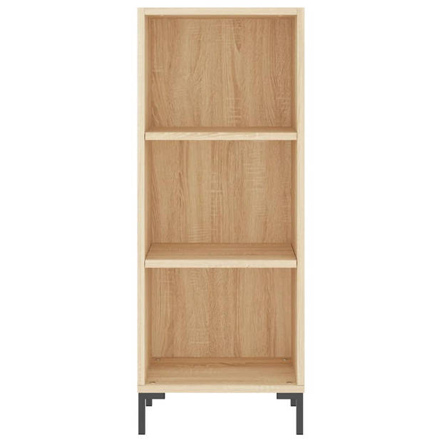 vidaXL Hoge kast 34,5x34x180 cm bewerkt hout sonoma eikenkleurig