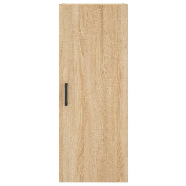 vidaXL Hoge kast 34,5x34x180 cm bewerkt hout sonoma eikenkleurig