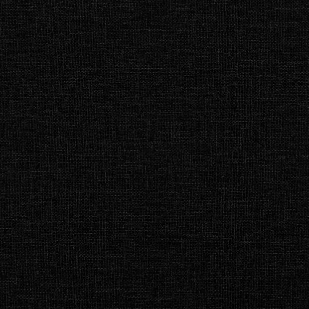 vidaXL Voetenbank 77x55x31 cm stof zwart