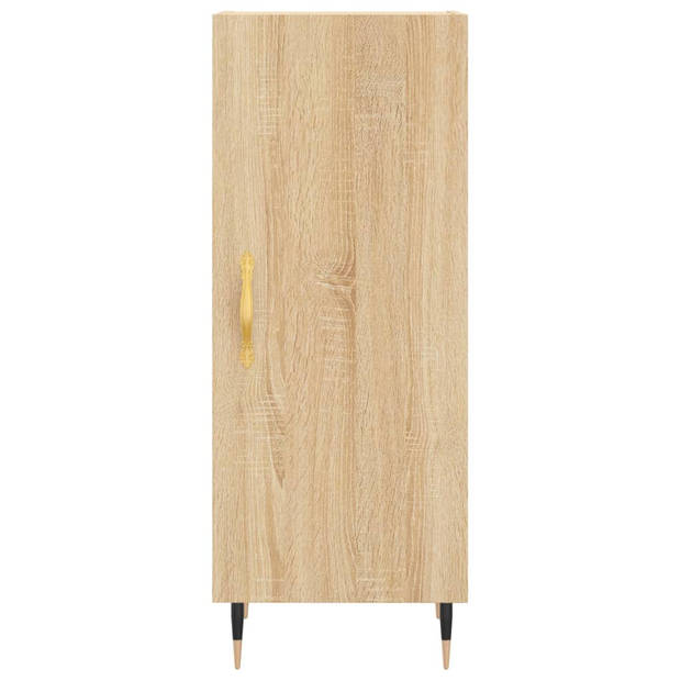 vidaXL Dressoir 34,5x34x90 cm bewerkt hout sonoma eiken