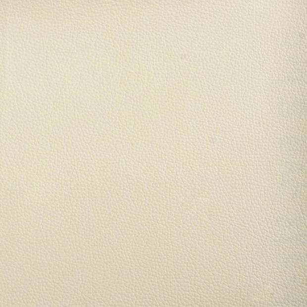 The Living Store Chaise Longue - Verstelbaar - Kunstleer - 55 x 140 x 70 cm - Crème