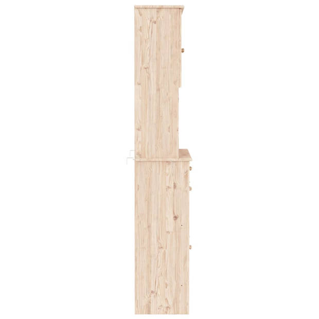 vidaXL Hoge kast ALTA 77x35x188 cm massief grenenhout