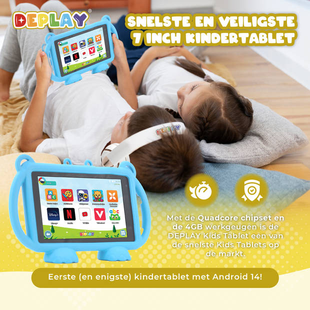 DEPLAY Kids Tablet LITE 4 (7'') - Blauw