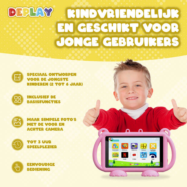 DEPLAY Kids Tablet LITE 4 (7'') - Roze