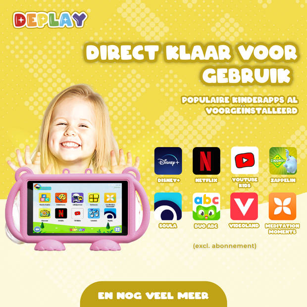 DEPLAY Kids Tablet LITE 4 (7'') - Roze