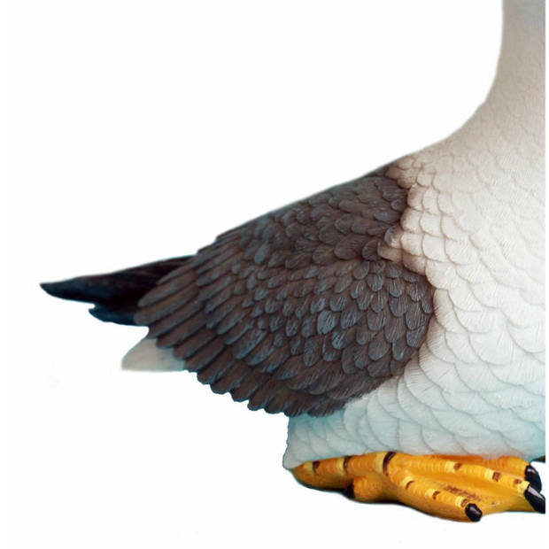 Decoratie Tuin/huis beeldje vogel - zeemeeuw - polystone - H25 cm - Maritiem - Tuinbeelden