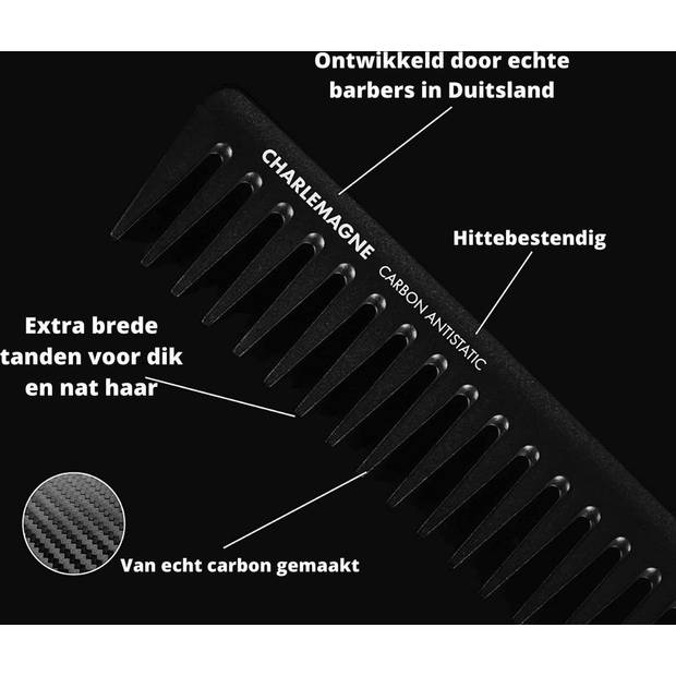 Charlemagne Styling Comb - Antistatische kam