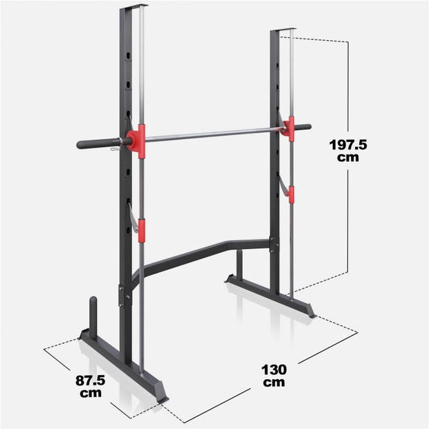 Gorilla Sports Multipress Rack - Krachtstation - Squats - Powerrack - Homegym