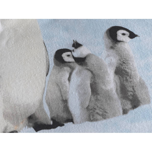 Zo Home Dekbedovertrek Katoen Flanel Pingu - white 260x200/220cm