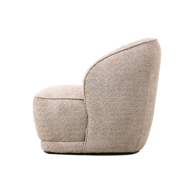 Giga Meubel - Fauteuil Bouclé - Taupe - Fauteuil Marianne