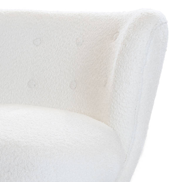 Giga Meubel - Fauteuil Bouclé - Beige - Fauteuil Pieter