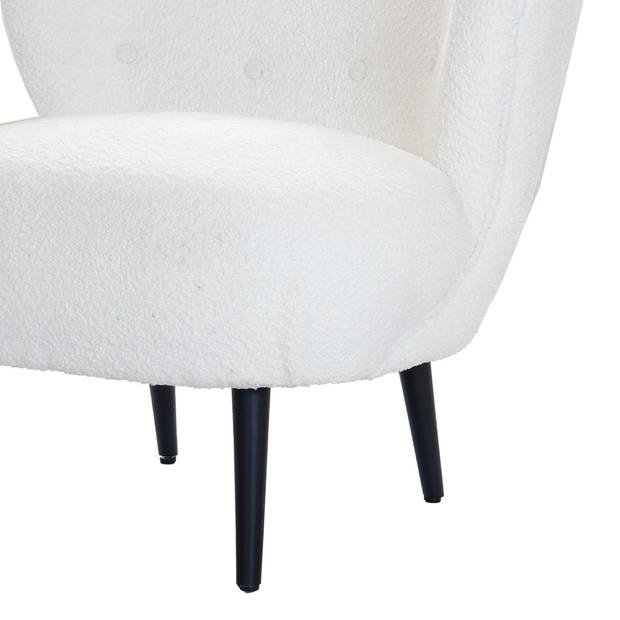 Giga Meubel - Fauteuil Bouclé - Beige - Fauteuil Pieter