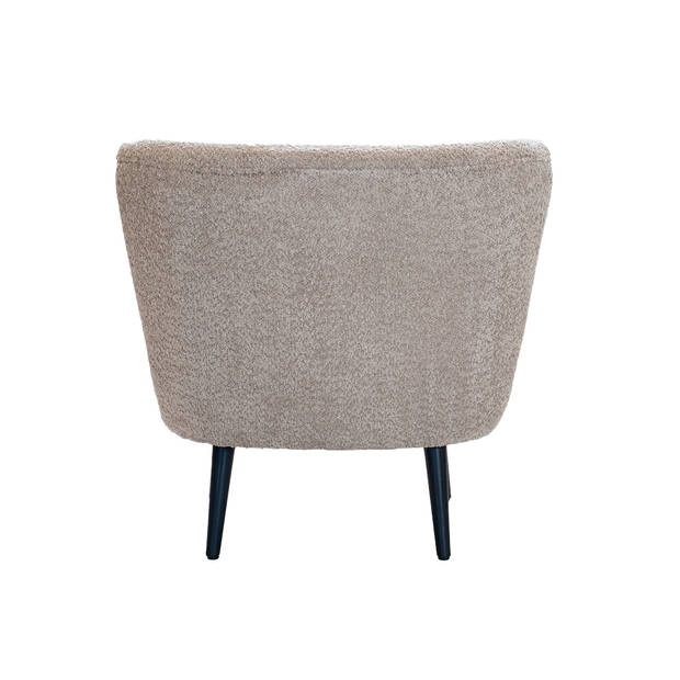 Giga Meubel - Fauteuil Bouclé - Taupe - Fauteuil Pieter